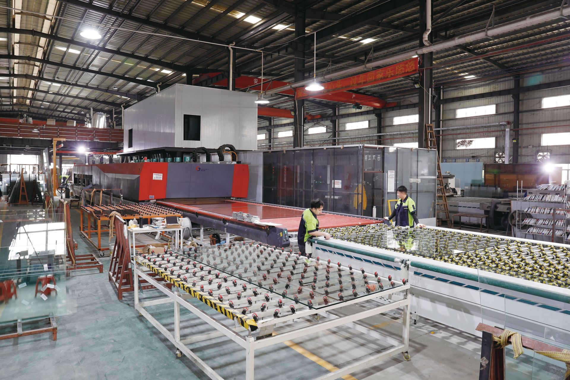 ④Glass production factory