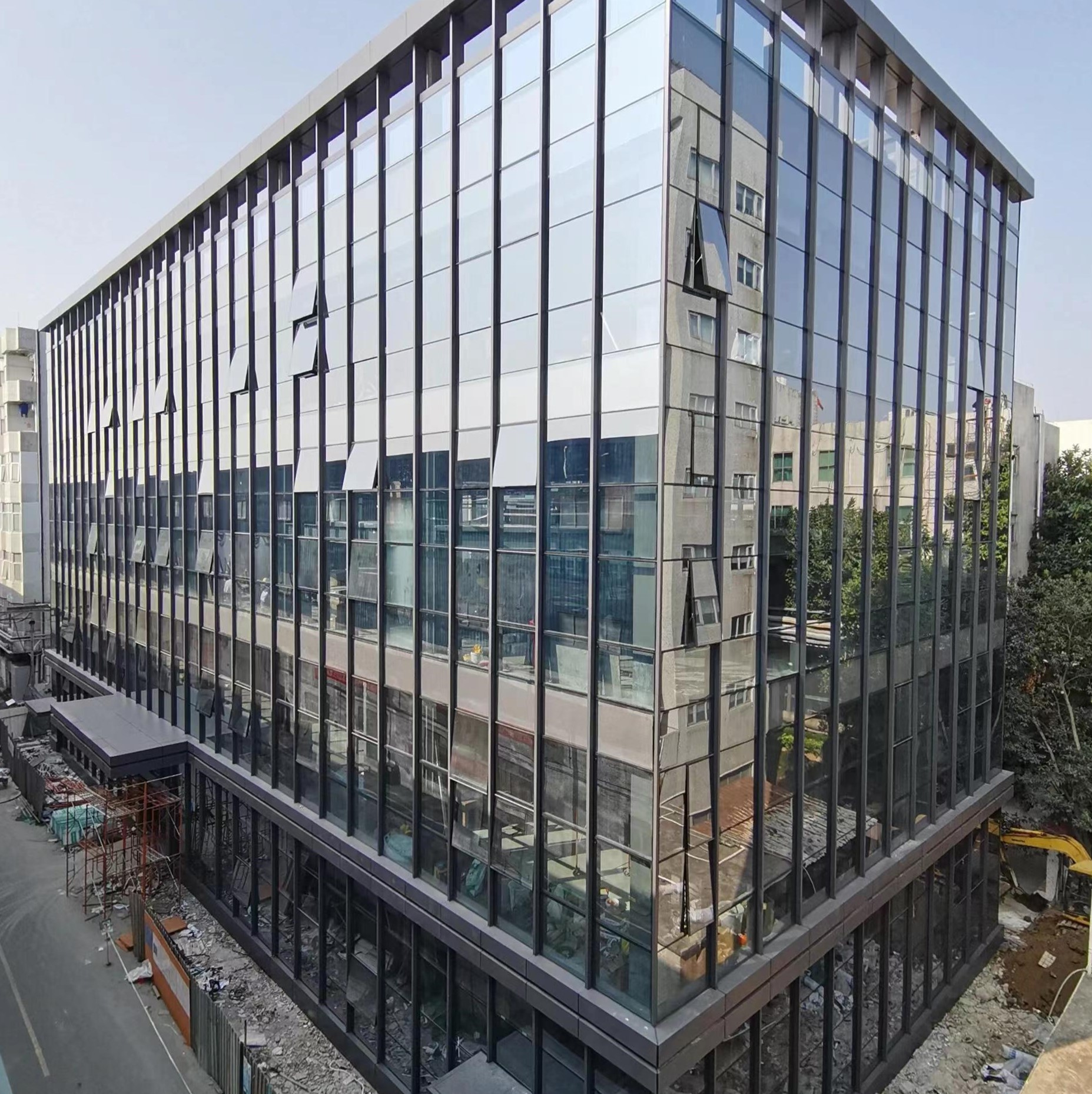 Curtain wall fixed glass renovation.jpg