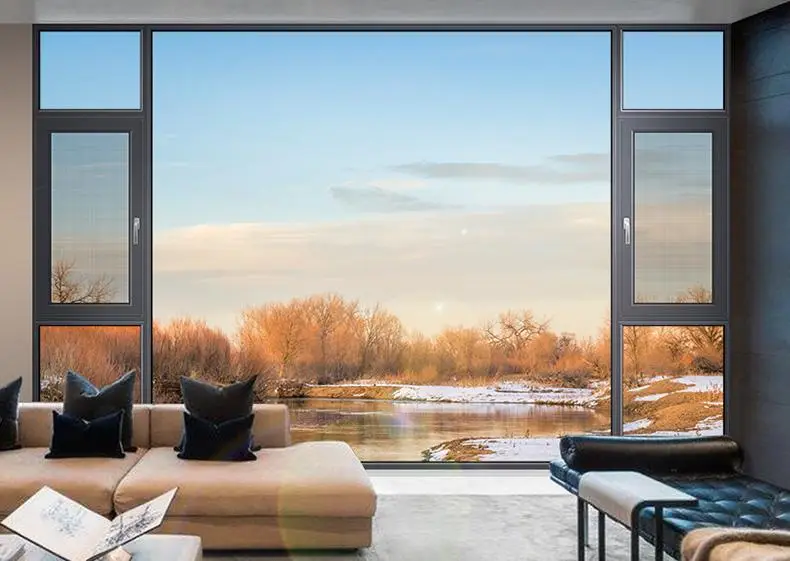 Thermal insulation aluminum windows - home energy-saving guard