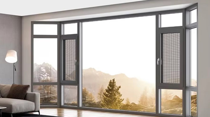 Insulated aluminum windows: make your home like spring all year round